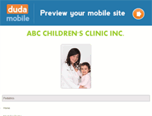 Tablet Screenshot of abcchildren.net